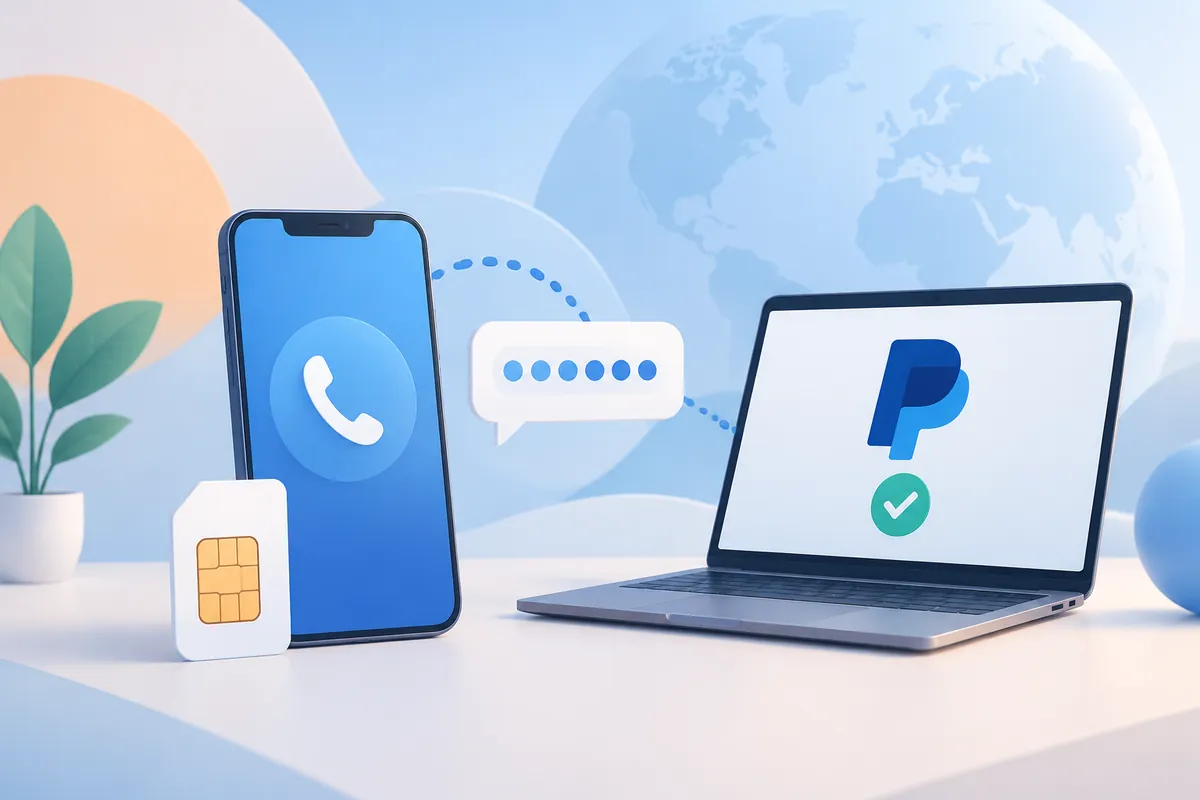 Virtual number for PayPal verification receiving SMS code online